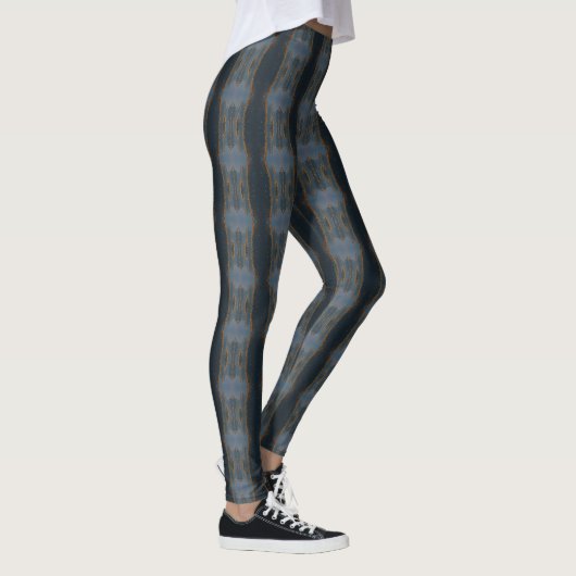 Tie-Dye Inspired Slate Blue Women's Leggings レギンス (右)