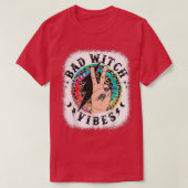 Tie Dye Leopard Bad Witch Vibes Funny Halloween Gi Tシャツ (デザイン正面)