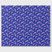 Tie Dye Marine Animals Dolphins Marlins ラッピングペーパー (フラット)