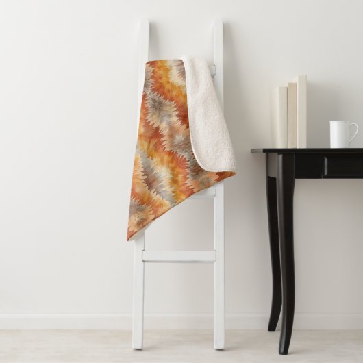Tie Dye Organic Art シェルパブランケット (インサイチュ)