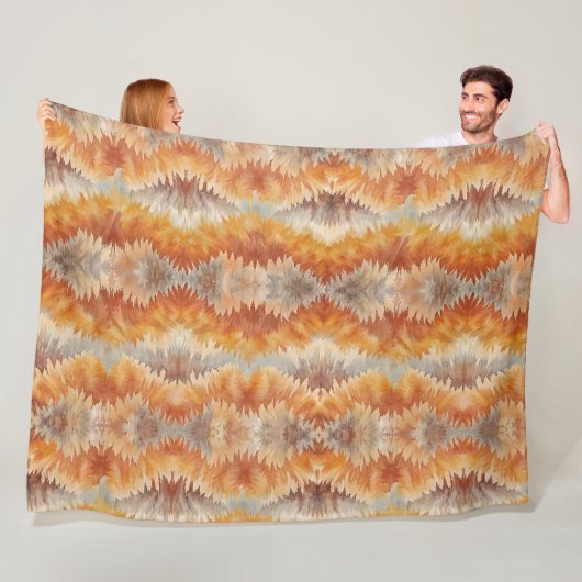 Tie Dye Organic Art フリースブランケット (インサイチュ)
