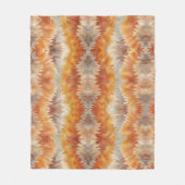 Tie Dye Organic Art フリースブランケット (正面)