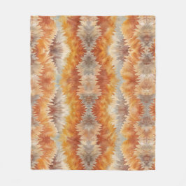 Tie Dye Organic Art フリースブランケット