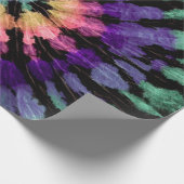 Tie dye pattern. Hand drawn rainbow shibori. Ink t ラッピングペーパー (角)