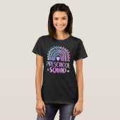 Tie Dye Preschool Squad Teacher  Rainbow Back To S Tシャツ (正面フル)