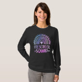 Tie Dye Preschool Squad Teacher  Rainbow Back To S Tシャツ (正面フル)