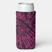 Tie-Dye Purple Pink Black Hippie Retro Pattern  スリム缶クーラー (Seltzer裏面)