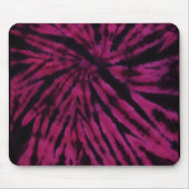 Tie-Dye Purple Pink Black Hippie Retro Pattern  マウスパッド (正面)