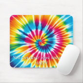 Tie Dye Rainbow Burst Mouse Pad マウスパッド (マウス)