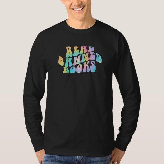 Tie Dye Read Banned Books Reading Bookworm Librari Tシャツ (正面)
