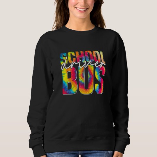 Tie Dye School Bus Driver  Busman Men Women Busman スウェットシャツ (正面)