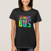 Tie Dye School Bus Driver  Busman Pride Men Women Tシャツ (正面)