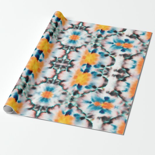 Tie Dye Seamless Pattern. Ethnic Abstract. Psyched ラッピングペーパー (アンロールド)