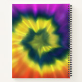 Tie-Dye Spiral - 8.5インチx 11インチスパイラルノートブック ノートブック (裏面)
