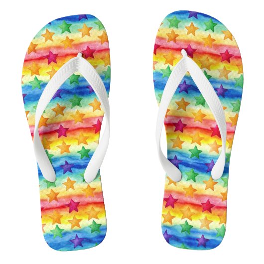 Tie Dye Star ビーチサンダル (フットベッド)