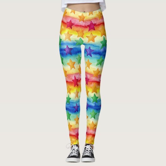 Tie Dye Star レギンス (正面)