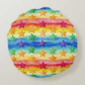 Tie Dye Stars ラウンドクッション (裏面)