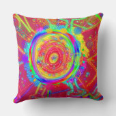 Tie-Dye Wheel Fan Flower  クッション (裏面)