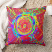 Tie-Dye Wheel Fan Flower  クッション (ブランケット)