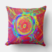 Tie-Dye Wheel Fan Flower  クッション (正面)