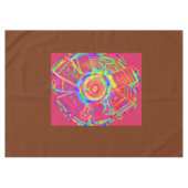 Tie-dye Wheel Fan Flower Tablecloth テーブルクロス (正面(横))