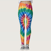Tie-dyed, vibrant colored, leggings レギンス (正面)