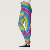 Tie-dyed, vibrant colored, leggings レギンス (左)