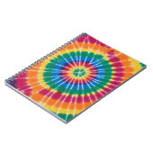 Tie-dyed, vibrant colored, notebook ノートブック (左側)