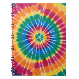 Tie-dyed, vibrant colored, notebook ノートブック