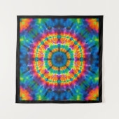 Tie-dyed, vibrant colored, tapestry タペストリー (正面(横))