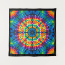 Tie-dyed, vibrant colored, tapestry タペストリー