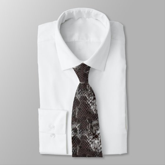 Tie Leather Look Snakeskin (57) ネクタイ (タイ)