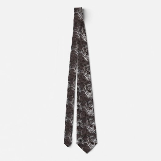 Tie Leather Look Snakeskin (57) ネクタイ (裏面)
