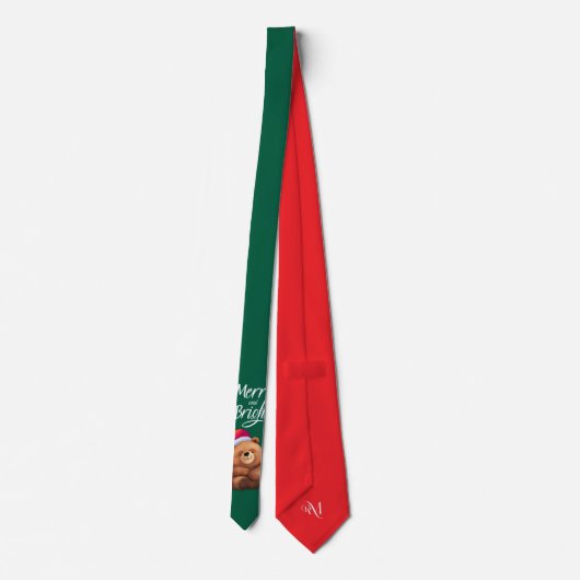 Tie : Merry & Bright (green) ネクタイ (裏面)