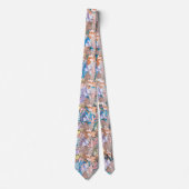 Tie : Organic Leaves (blue) ネクタイ (正面)