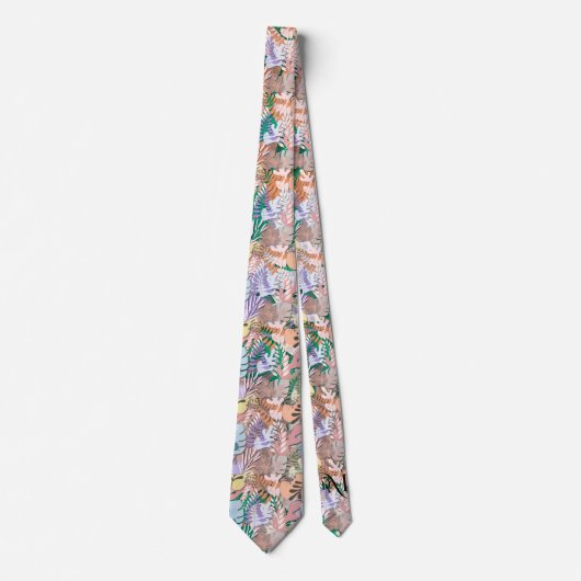 Tie : Organic Leaves (green) ネクタイ (正面)