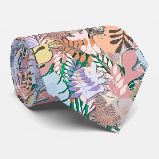 Tie : Organic Leaves (green) ネクタイ (ロール)