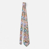 Tie : Organic Leaves (green) ネクタイ (裏面)