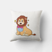 Tie.PNGの紳士としてのライオン クッション (裏面)