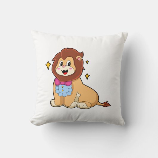 Tie.PNGの紳士としてのライオン クッション (正面)