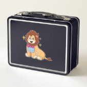 Tie.PNGの紳士としてのライオン メタルランチボックス (裏面)