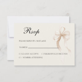 Tie the knot RSVP card