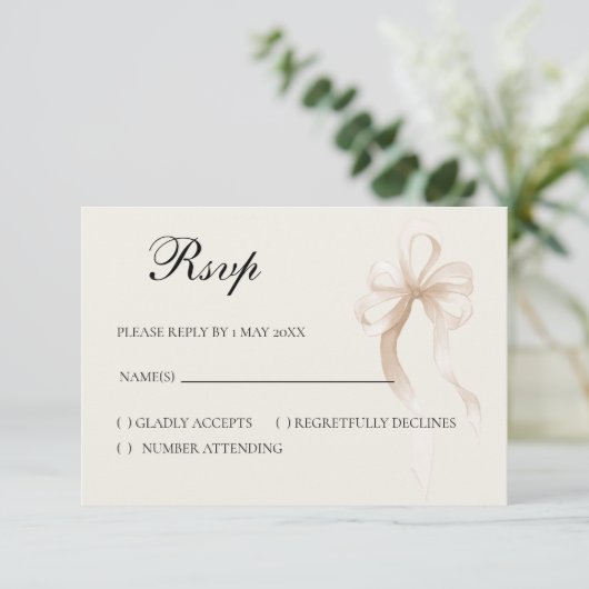 Tie the knot RSVP card (スタンド正面)
