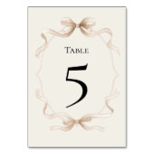 Tie the knot Table Number Card テーブルナンバー (裏面)
