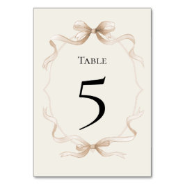 Tie the knot Table Number Card テーブルナンバー