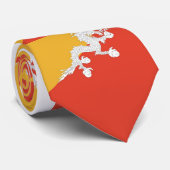 Tie with Flag of Bhutan ネクタイ (ロール)
