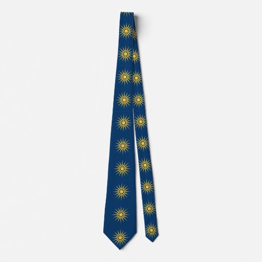 Tie with Flag of Macedonia, Greece ネクタイ (正面)
