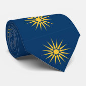 Tie with Flag of Macedonia, Greece ネクタイ (ロール)
