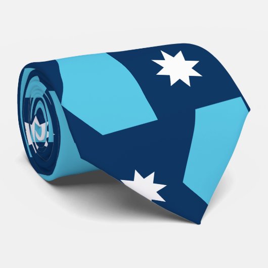 Tie with Flag of Minnesota, USA ネクタイ (ロール)