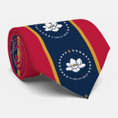 Tie with Flag of Mississippi, USA ネクタイ (ロール)